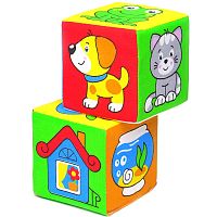 Мягкие кубики «Чей домик?» Мякиши 111