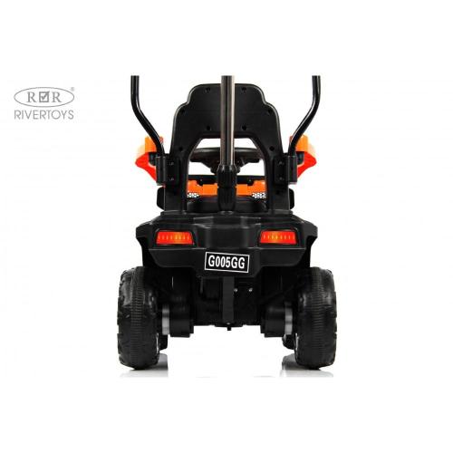 Детский электромобиль RiverToys G005GG оранжевый фото 13
