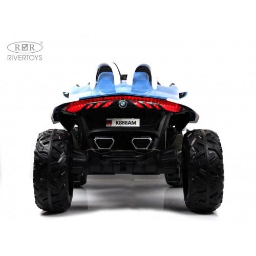Детский электромобиль RiverToys K888AM синий фото 9