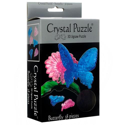 3D пазл Бабочка голубая Crystal Puzzle 90122 фото 2