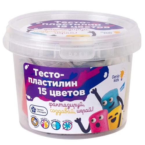 Набор для детской лепки Тесто-пластилин 15 цветов Dream Makers TA1066V фото 3