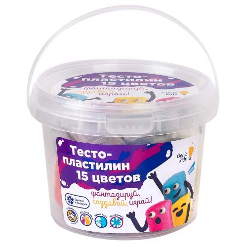 Набор для детской лепки Тесто-пластилин 15 цветов Dream Makers TA1066V фото 2