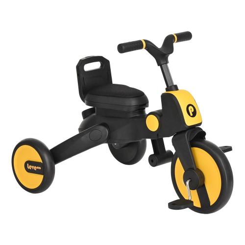 Детский трёхколёсный велосипед Leve Lux Pituso S03-2-yellow жёлто-чёрный фото 6