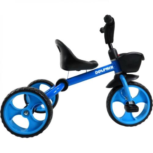 Детский трёхколёсный велосипед Dolphin Maxiscoo MSC-TCL2301BL синий фото 3