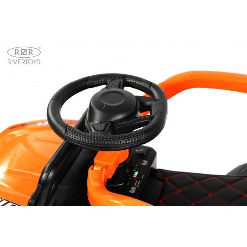 Детский электромобиль RiverToys G005GG оранжевый фото 20
