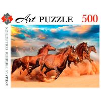 Пазлы Табун лошадей в пустыне Artpuzzle 500 элементов Рыжий кот ШТК500-0452 