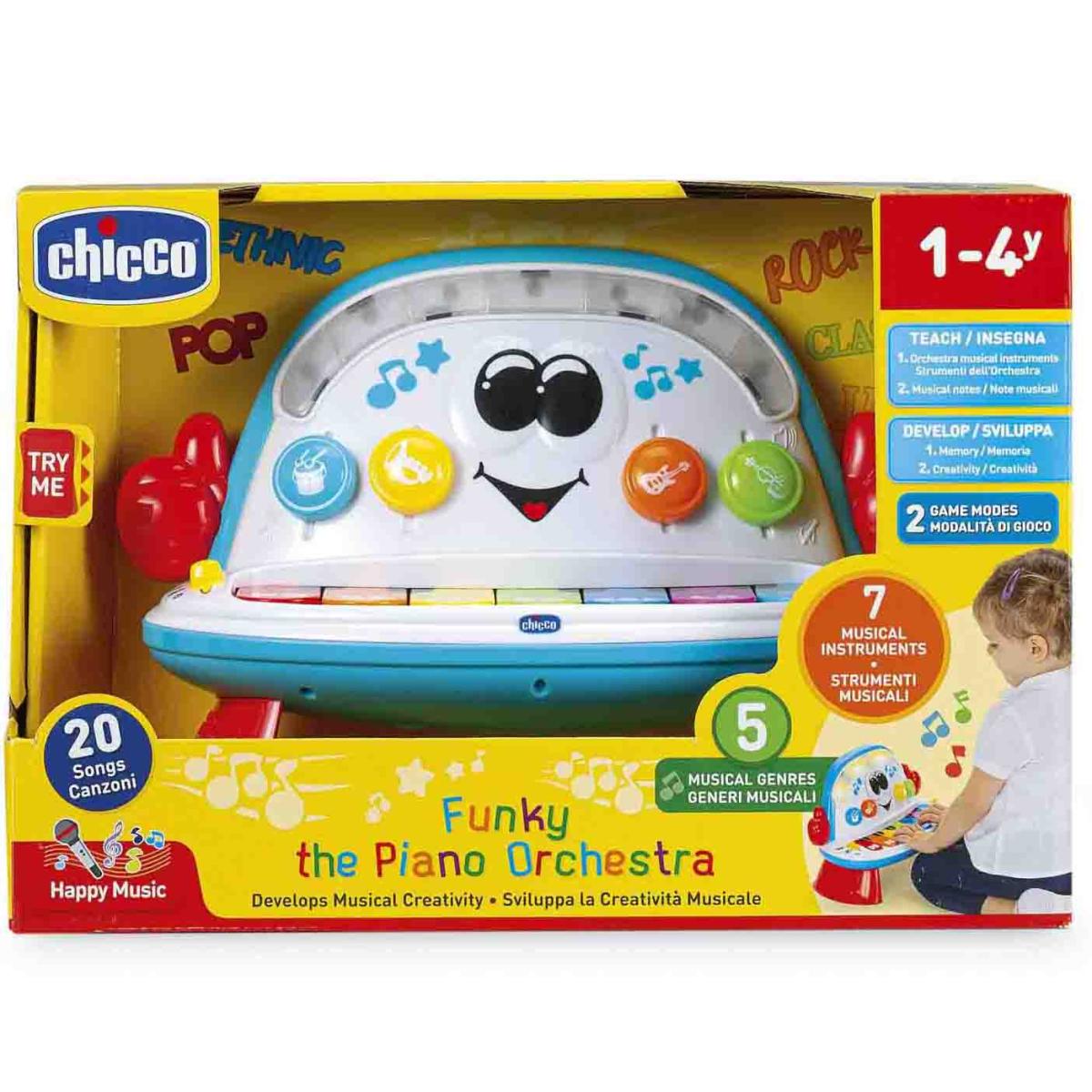 Игрушка музыкальная Пианино Chicco 00010111000000 купить по цене 4 283  руб., фото, отзывы