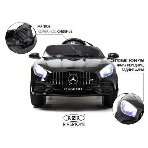 Детский электромобиль Mercedes-Benz GT RiverToys O008OO чёрный глянец фото 10