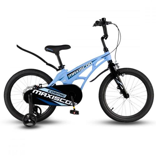 Велосипед детский Maxiscoo Cosmic Стандарт 18'' 2024 Maxitoys MSC-С1833 небесно-голубой матовый