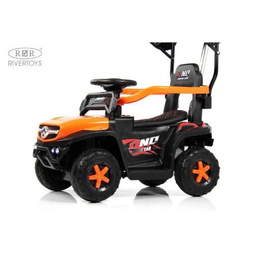 Детский электромобиль RiverToys G005GG оранжевый фото 19